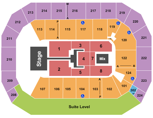Baxter Arena Seating Chart: TobyMac