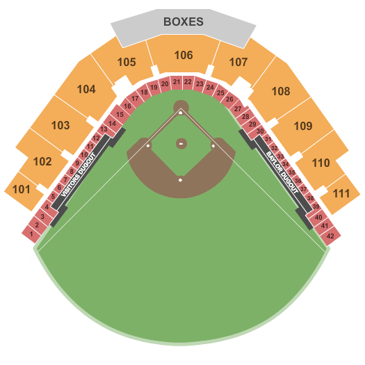 Baylor Ballpark Seating Chart: Baseball