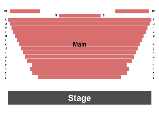 Bayou Theatre Seating Chart: Endstage