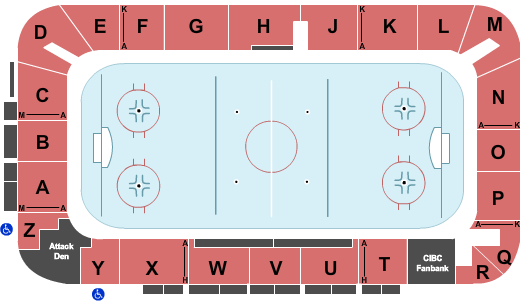 Bayshore Community Centre Seating Chart: Hockey