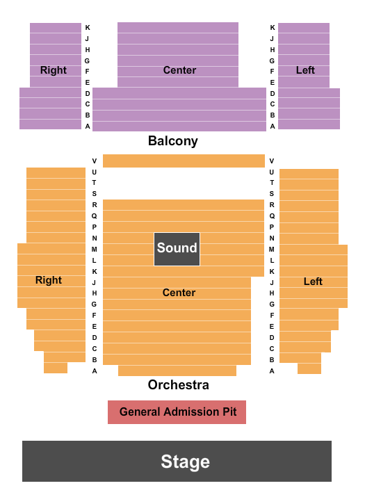 Beacon Theatre - VA Seating Chart: Endstage GA Pit