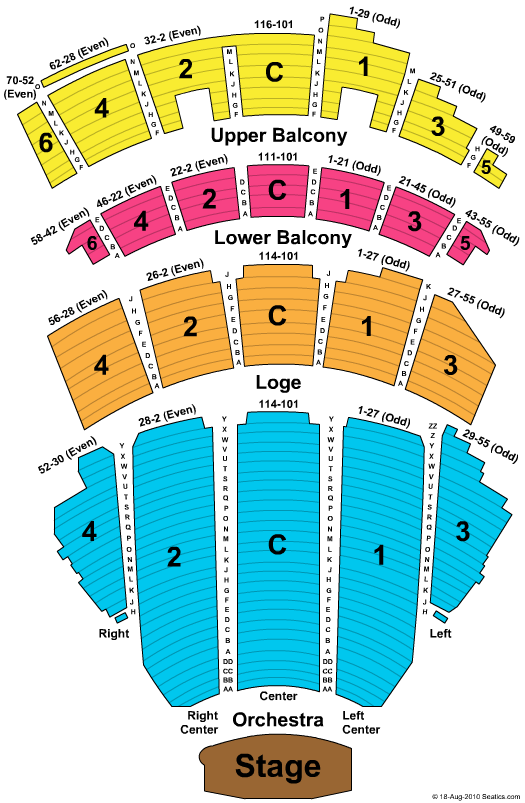 Tennessee Theatre Seating Chart Pdf