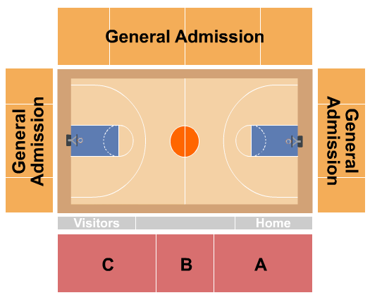 Bearcat Arena Seating Chart: Basketball