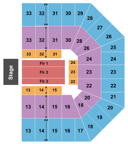 Beasley Performing Arts Coliseum Map