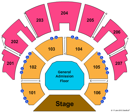 Beau Rivage Theatre Seating Chart