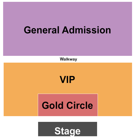 Beaver Dam Amphitheater Seating Chart: End Stage