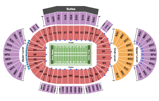 West Shore Home Field At Beaver Stadium Seating Chart: Football