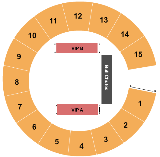 Beckley-Raleigh County Convention Center Seating Chart: Extreme Bull Riding