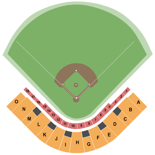 Beiden Field at Bob Bennett Stadium Map