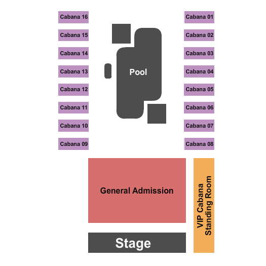 Bel-Aire Backyard Seating Chart: Endstage GA