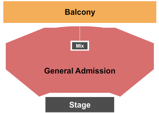 Belasco Theater - LA Seating Chart: GA Floor/GA Balcony - Separate
