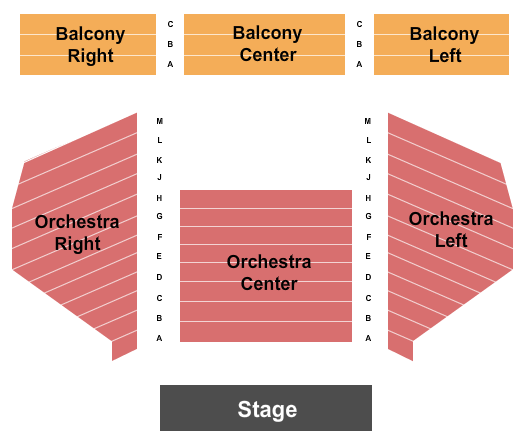 Belasco Theater - LA Seating Chart: End Stage