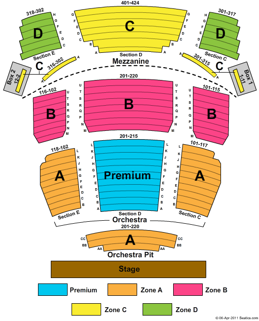 Belding Theater Seating Chart
