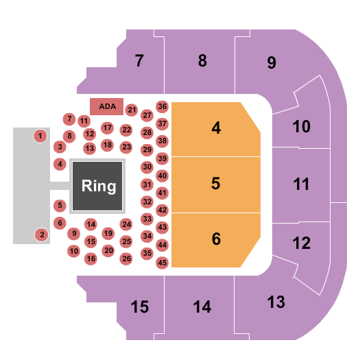 Bell Auditorium Seating Chart: Boxing 2