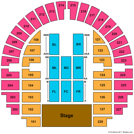 Bell County Expo Center Seating Chart