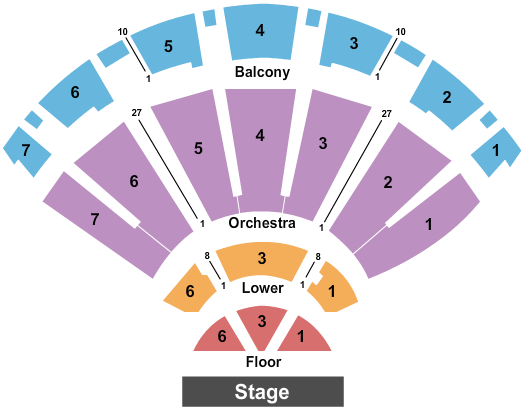 Bellco Theatre Map