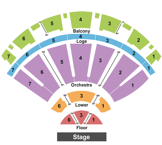 Bellco Theatre Seating Chart: Endstage 2