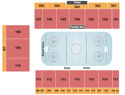 Caa Arena Belleville Seating Chart
