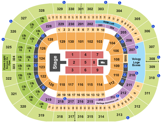 Benchmark International Arena Seating Chart: Don Omar