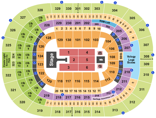 Benchmark International Arena Seating Chart: Jonas Brothers 2025