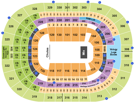 Benchmark International Arena Seating Chart: Rodeo