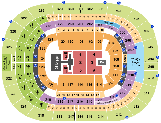 Benchmark International Arena Seating Chart: Phil Wickham