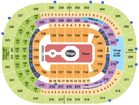 Benchmark International Arena Seating Chart: Tame Impala