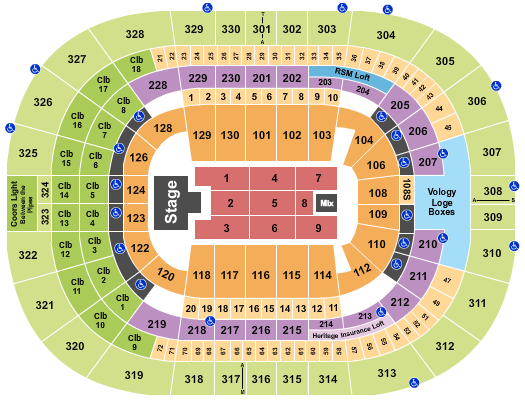 Benchmark International Arena Seating Chart: WIld 'N Out