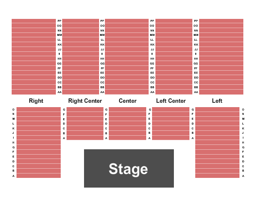Bendix Theatre at Century Center Seating Chart: Endstage