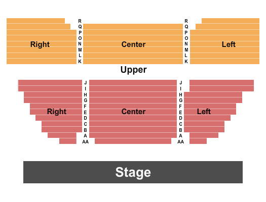 Benson Performing Arts Center Seating Chart: Endstage