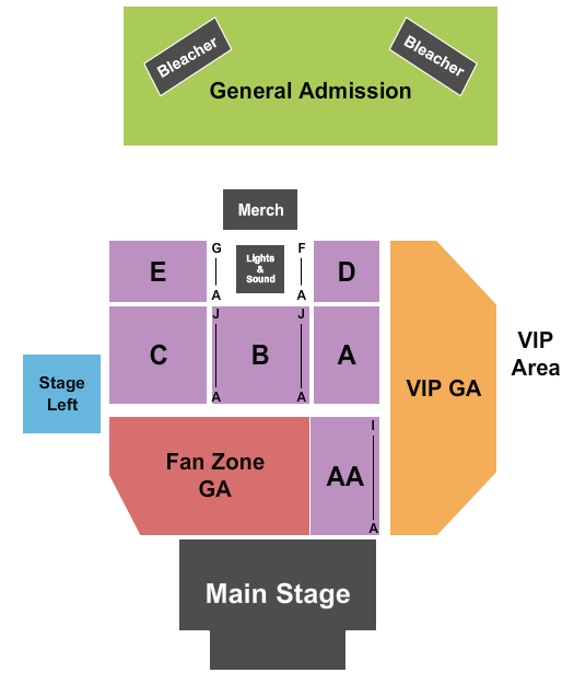 Benton Franklin Fairgrounds Seating Chart: Concert 2