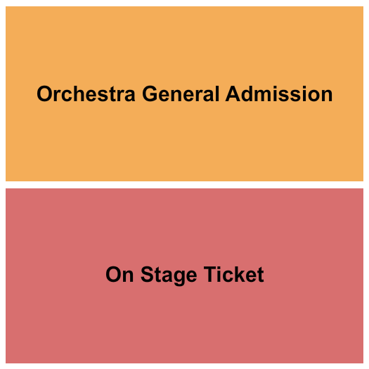 Bergen Performing Arts Center Seating Chart: GA Orch & On Stage Seating