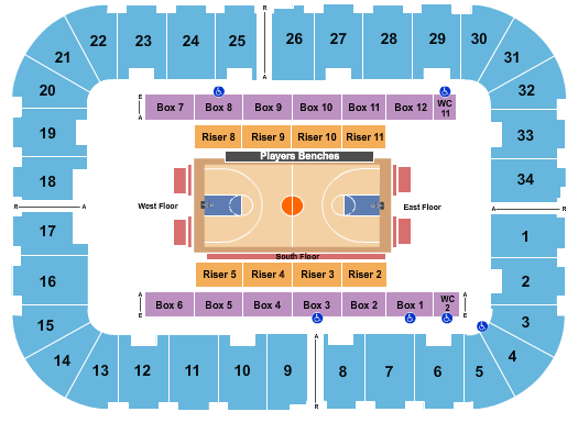 Berglund Center Coliseum Seating Chart: Harlem Globetrotters