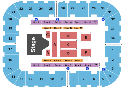 Berglund Center Coliseum Seating Chart: Koe Wetzel