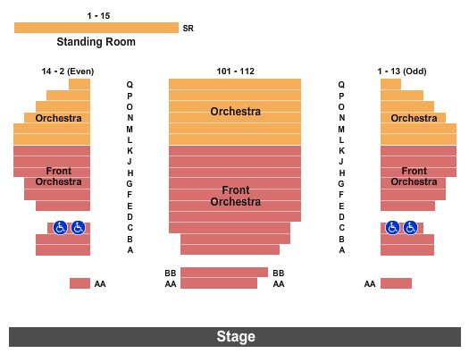Berlind Theatre - McCarter Theatre Center Map