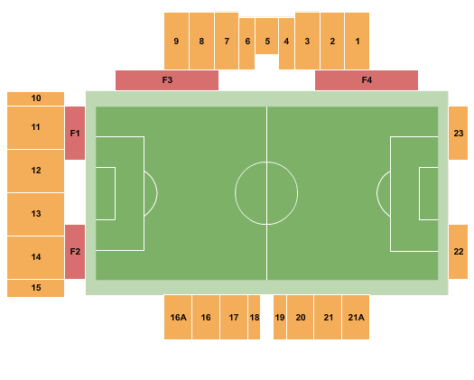 Beirne Stadium Map