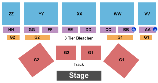 Berrien County Youth Fair Seating Chart: End Stage