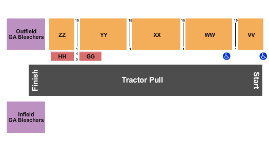 Berrien County Youth Fair Seating Chart: GA Bleachers
