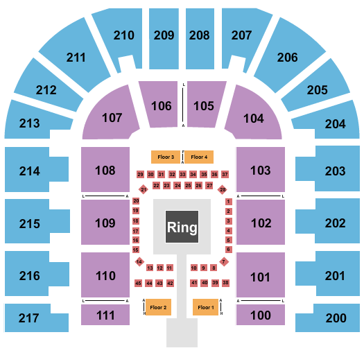 Bert Ogden Arena Seating Chart: Boxing 2