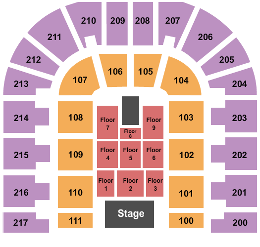 Bert Ogden Arena Seating Chart: Endstage 2