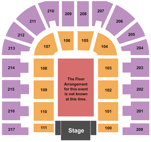 Bert Ogden Arena Seating Chart: Generic Floor