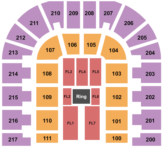 Bert Ogden Arena Seating Chart: WWE