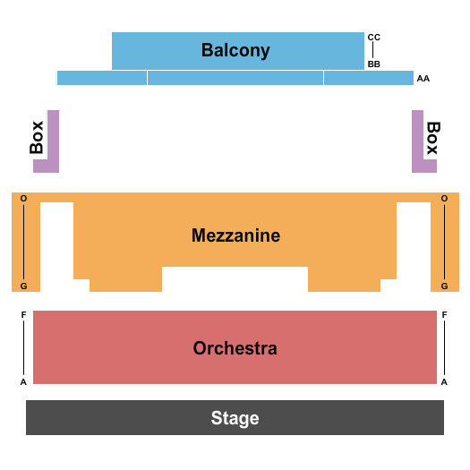 Beshore Performance Hall At The Cornell Complex Seating Chart: Endstage