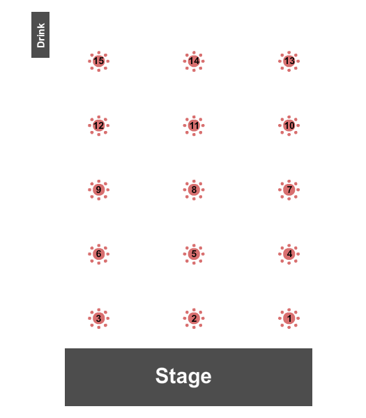 Best Western Premier Airport & Expo Center Hotel Seating Chart: Tables