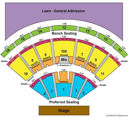 Bethel Woods Center Seating Chart