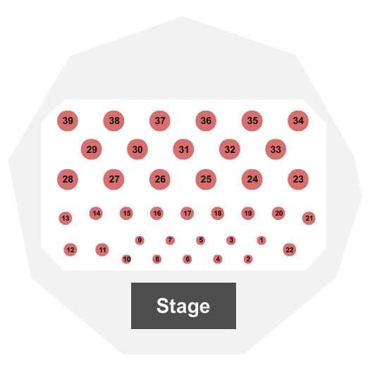 Bethel Woods Center For The Arts Seating Chart: Endstage Tables