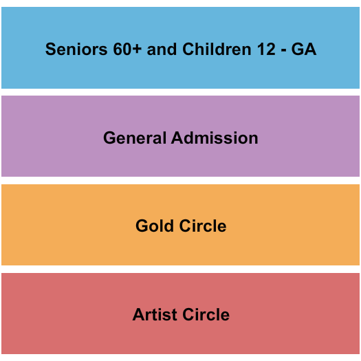 Bethesda Christian Church Seating Chart: Artist Circle/Gold Circle