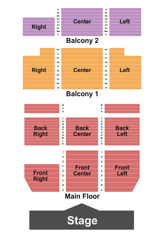 Bettersworth Auditorium Seating Chart: Endstage