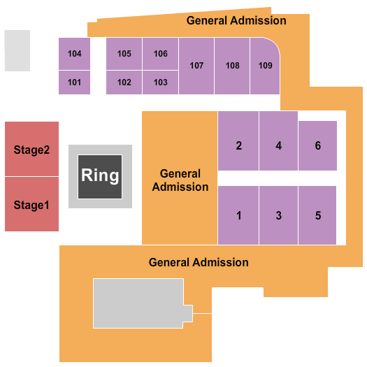 Big Night Live Seating Chart: Boxing