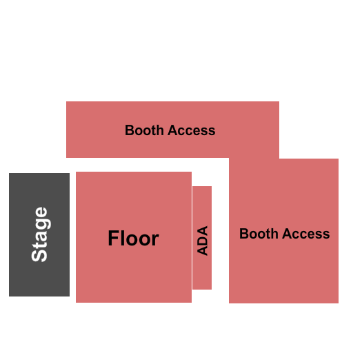 Big Night Live Seating Chart: GA Floor/Booth Access